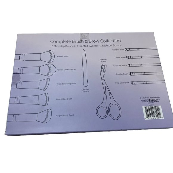 elite beauty complete brush & brow collection make up brushes - Picture 2 of 6